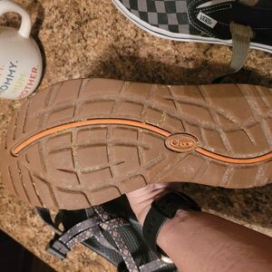 Chaco Sandal with Brown and Orange Sole